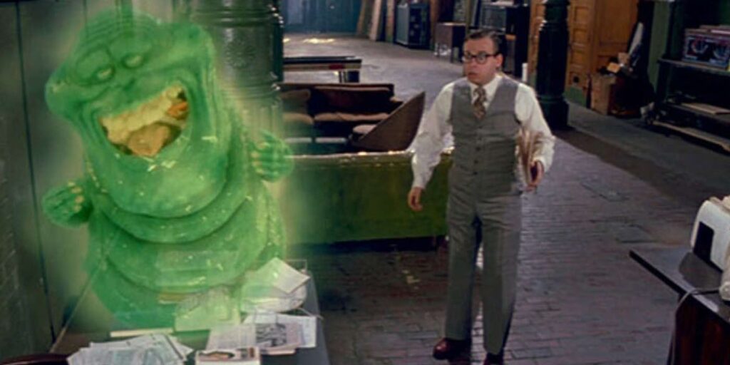 Los Cazafantasmas aprendieron el nombre de Slimer de una manera hilarante