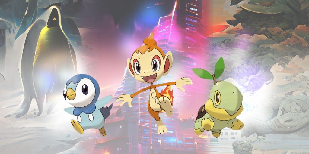 Los principiantes de Pokémon Gen 4 dibujados por IA crean una hermosa pesadilla