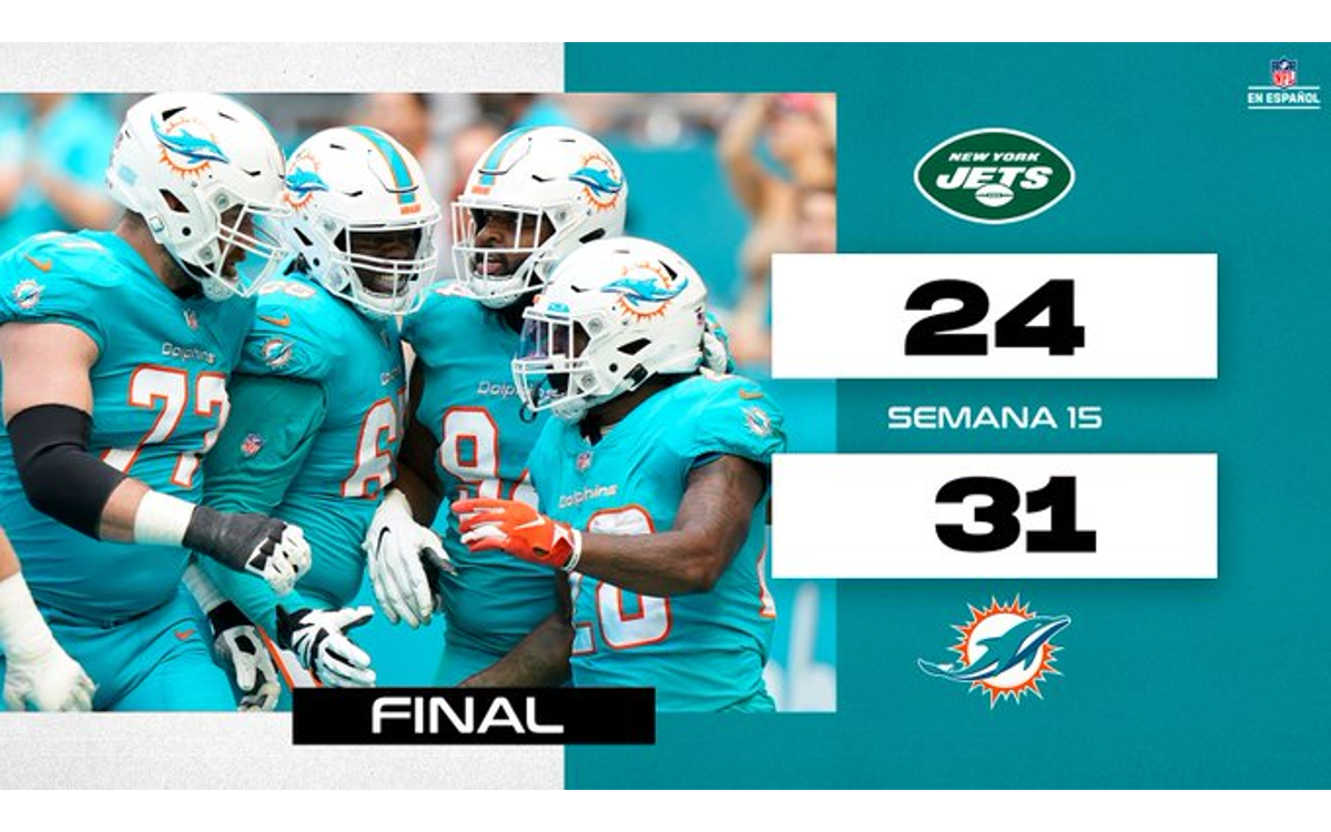 NFL: Alargan Delfines su racha de victorias a costillas de Jets | Resultados
