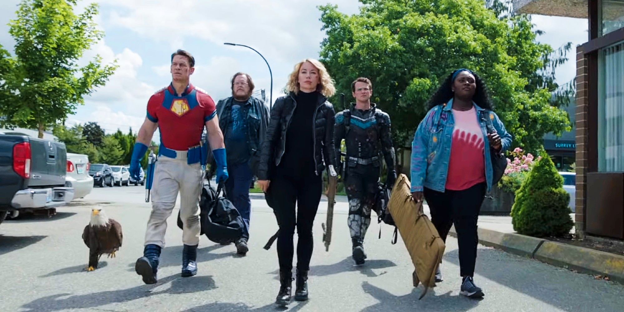 Peacemaker Clip presenta al equipo completo que respalda al antihéroe de John Cena