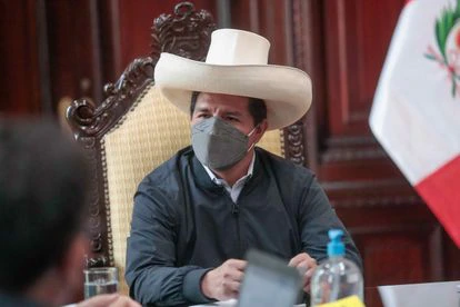 El presidente de Perú, Pedro Castillo, es interrogado por presuntas interferencias de su Gobierno en ascensos dentro de las Fuerzas Armadas, el 28 de diciembre de 2021.