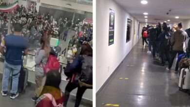 Reportan largas filas y aglomeraciones en el aeropuerto de la Ciudad de México