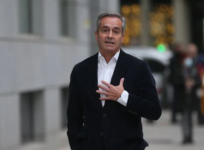 El ex consejero delegado del BBVA Ángel Cano, a su entrada en la Audiencia Nacional el pasado 21 de diciembre para declarar en el 'caso Villarejo'.