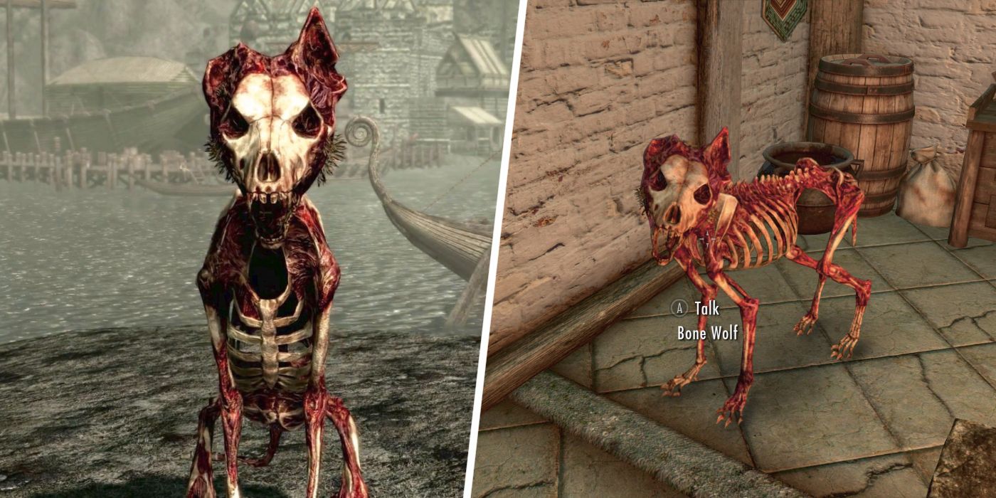 Skyrim: Cómo conseguir un lobo óseo (Guía de mascotas)