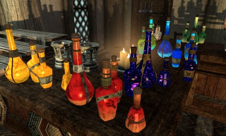 Skyrim: Cómo hacer una poción de herrería fortificada (herrero)