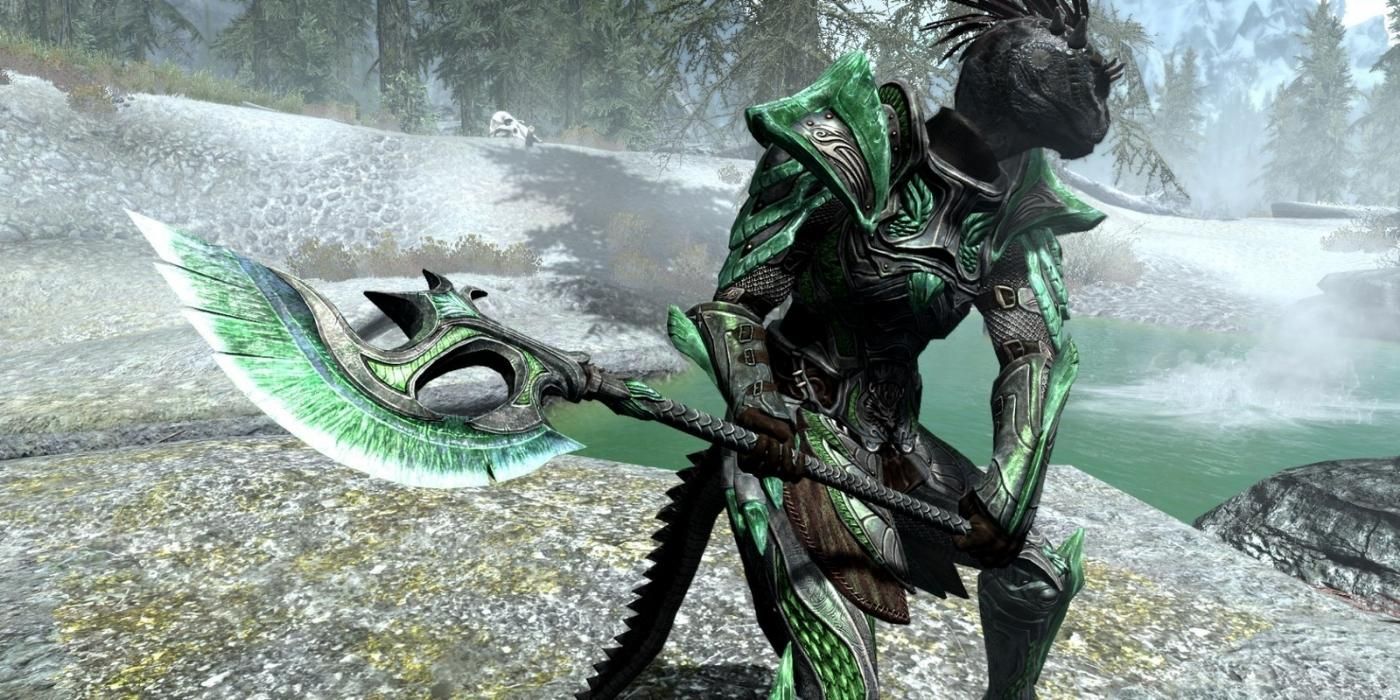 Skyrim Glitch permite al jugador maximizar el nivel de habilidad a dos manos