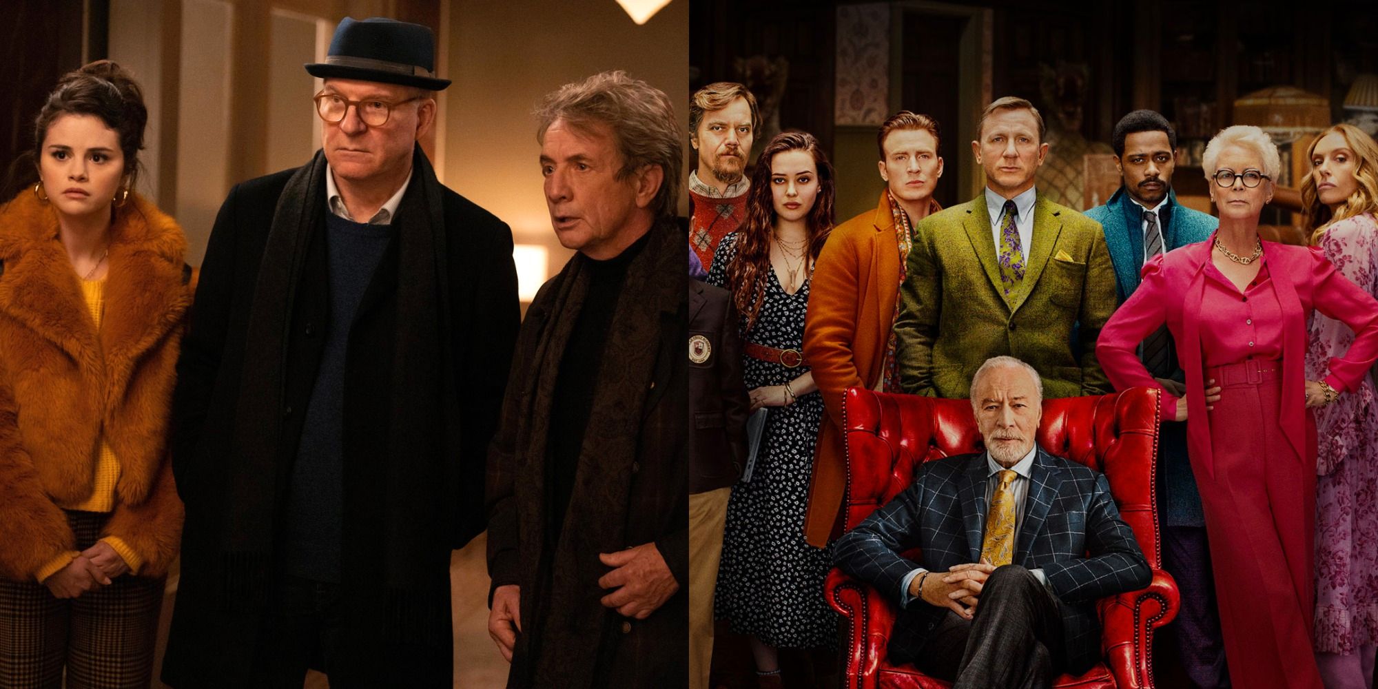 Solo asesinatos en los personajes del edificio y sus homólogos de Knives Out