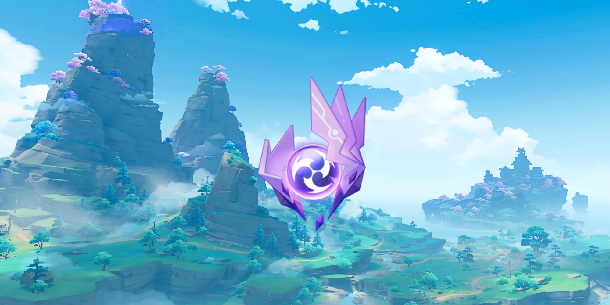 Ubicaciones de Electroculus en la isla Narukami en Genshin Impact