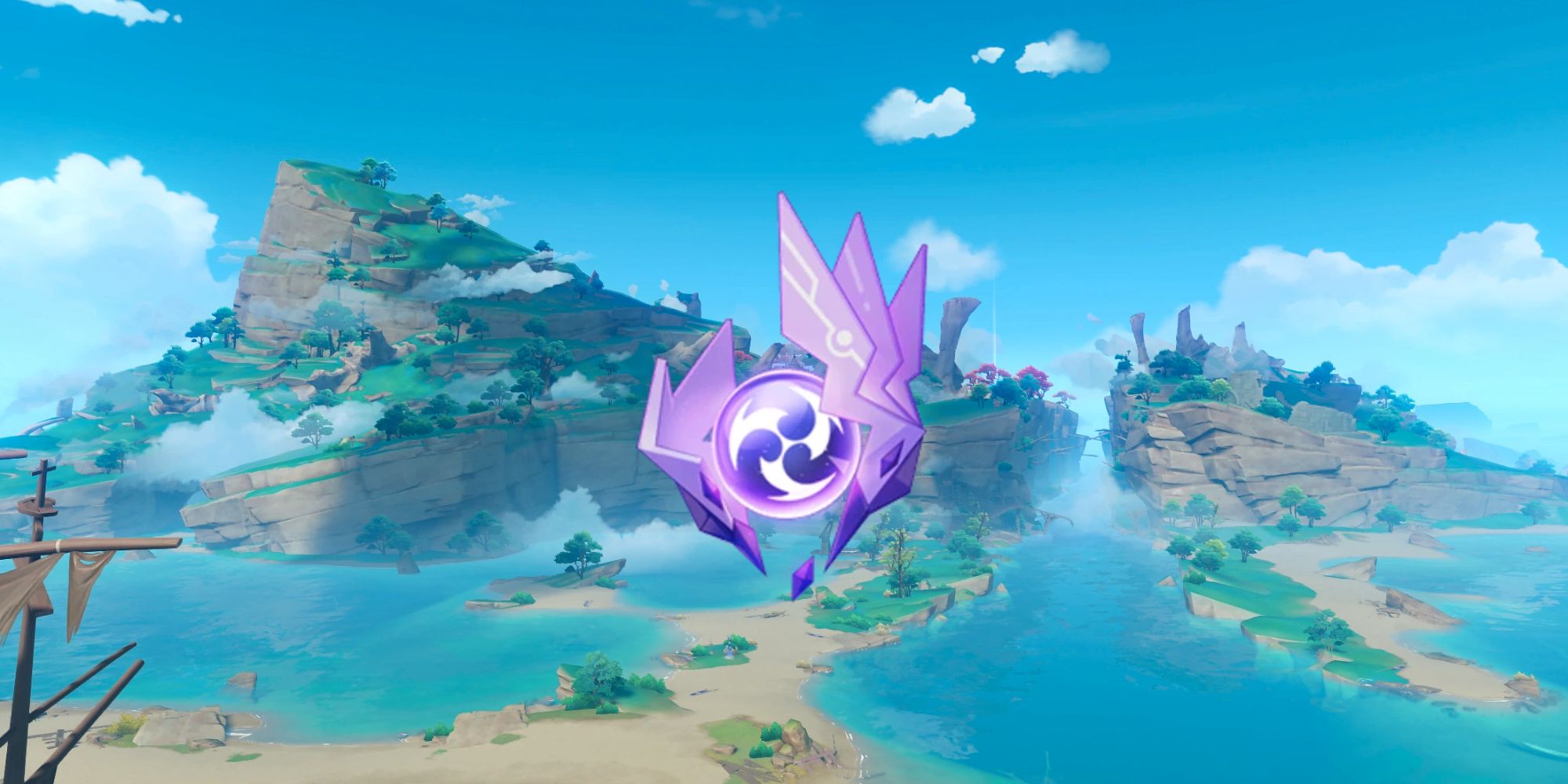 Ubicaciones de Electroculus en la isla Yashiori en Genshin Impact