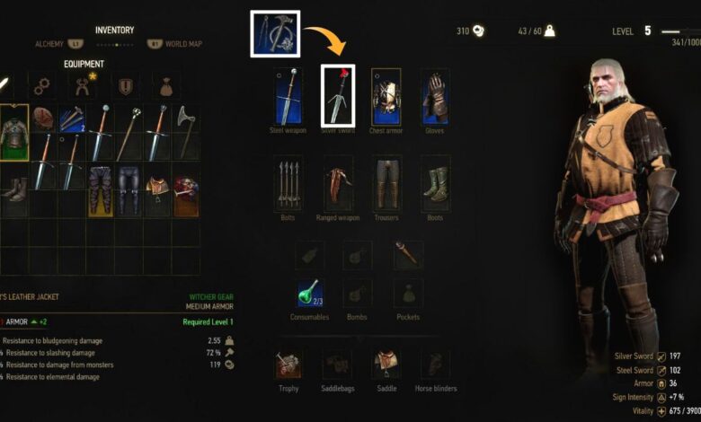 Witcher 3: Cómo reparar armas