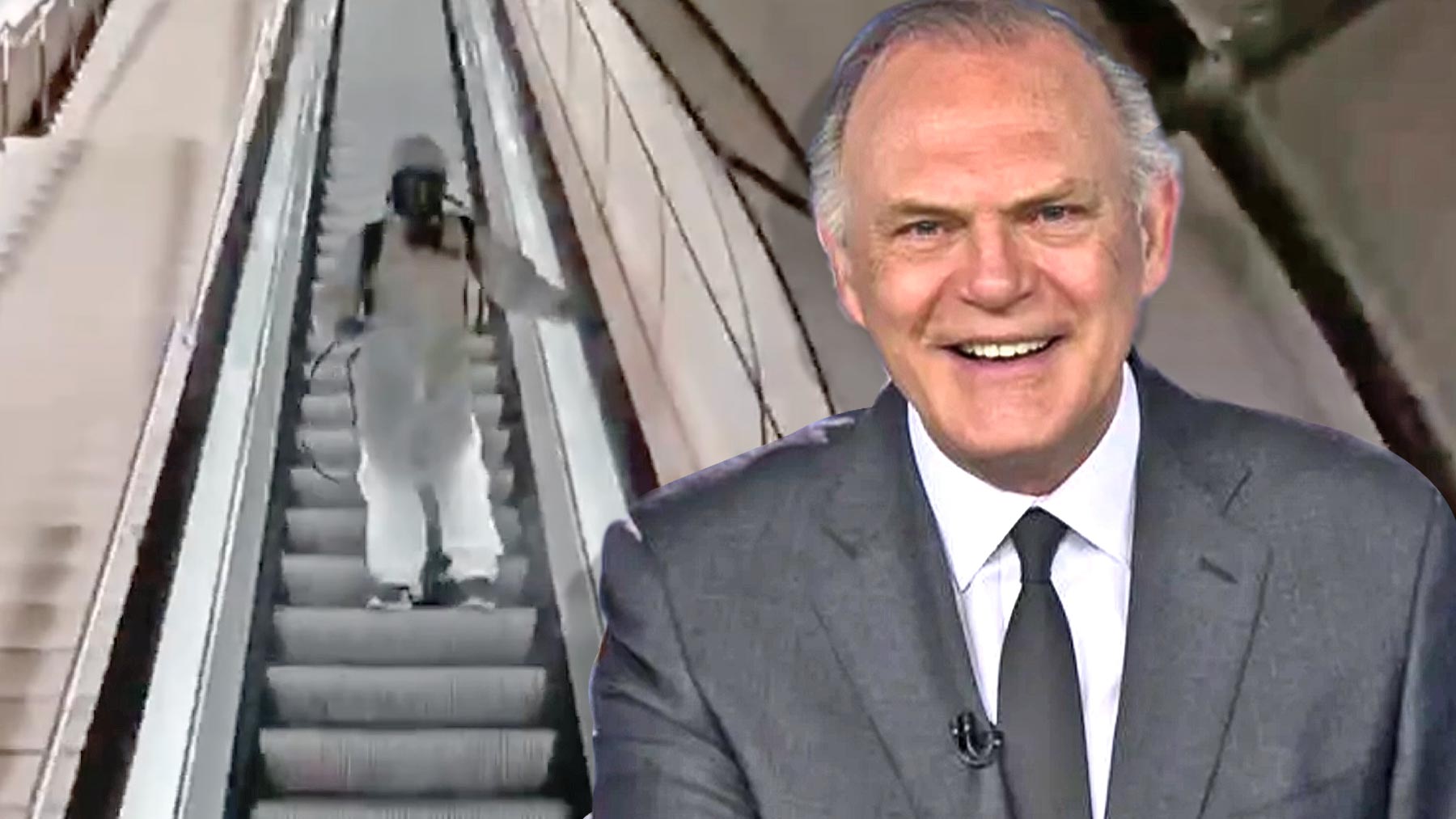 su ataque de risa por la curiosa desinfección del metro de Bilbao