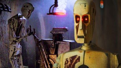 ¿Quién expresa el droide torturador en el libro de Boba Fett?