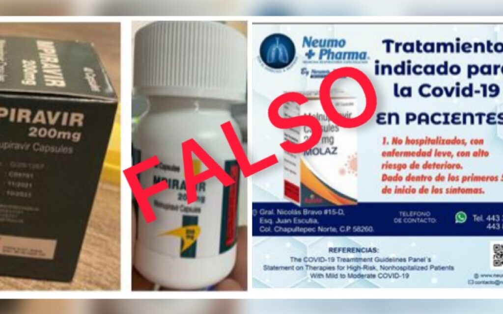 ¡Cuidado! Cofepris alerta sobre falso Molnupiravir