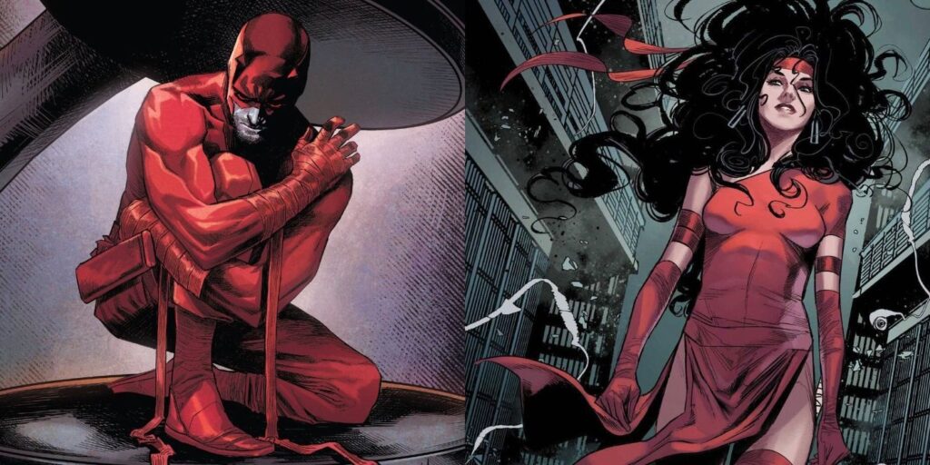 10 cosas que solo los fanáticos de los cómics saben sobre el romance de Daredevil con Elektra