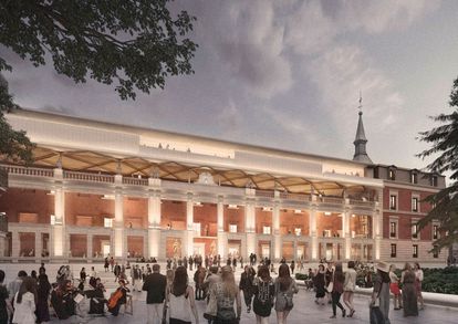 Proyecto de ampliación del Prado en el Salón de Reinos, obra de Foster+Partners y Rubio Arquitectura.