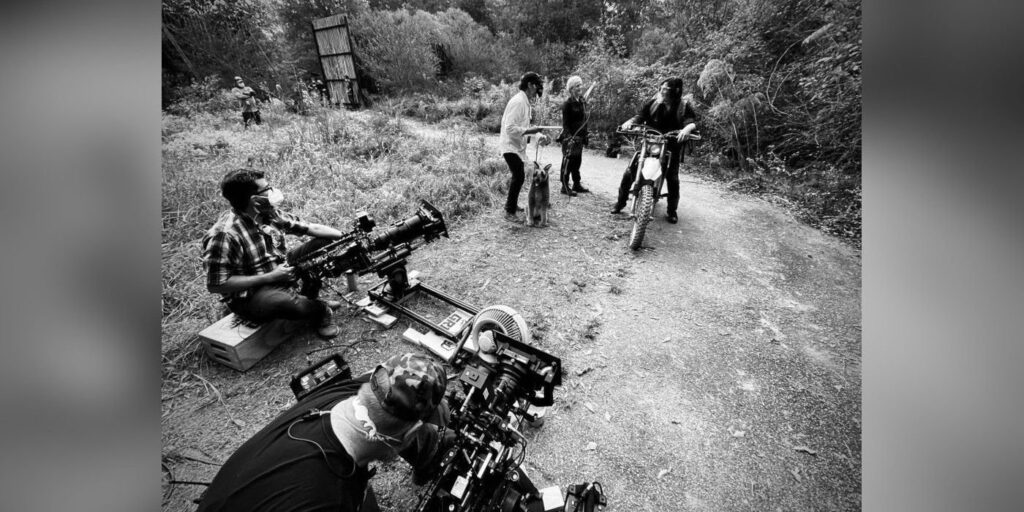 Foto del set de la temporada 11 de Walking Dead: el perro de Daryl tiene un lindo sustituto de peluche