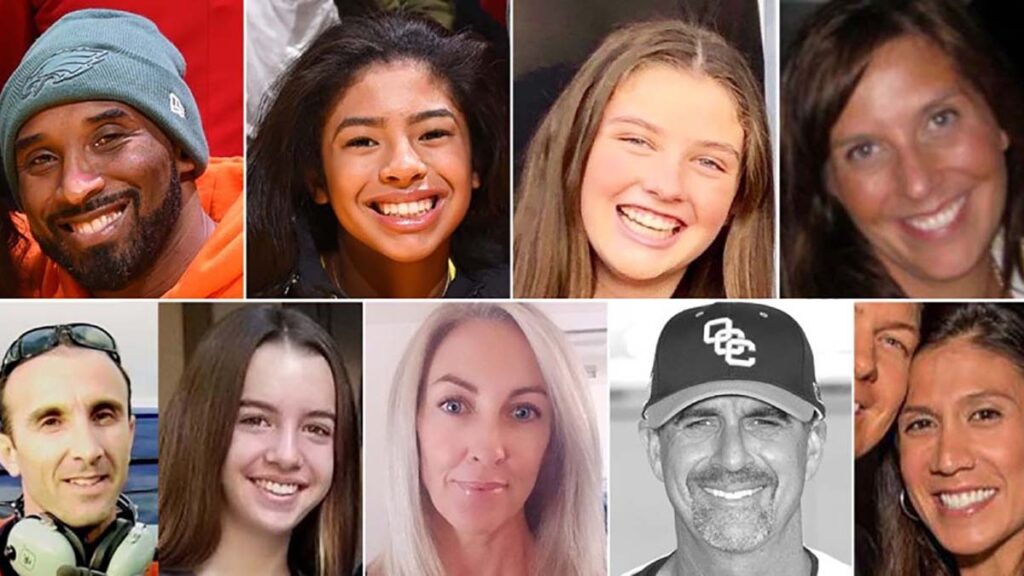 Recordando a las nueve personas que murieron en el accidente de Calabasas