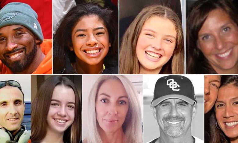 Recordando a las nueve personas que murieron en el accidente de Calabasas