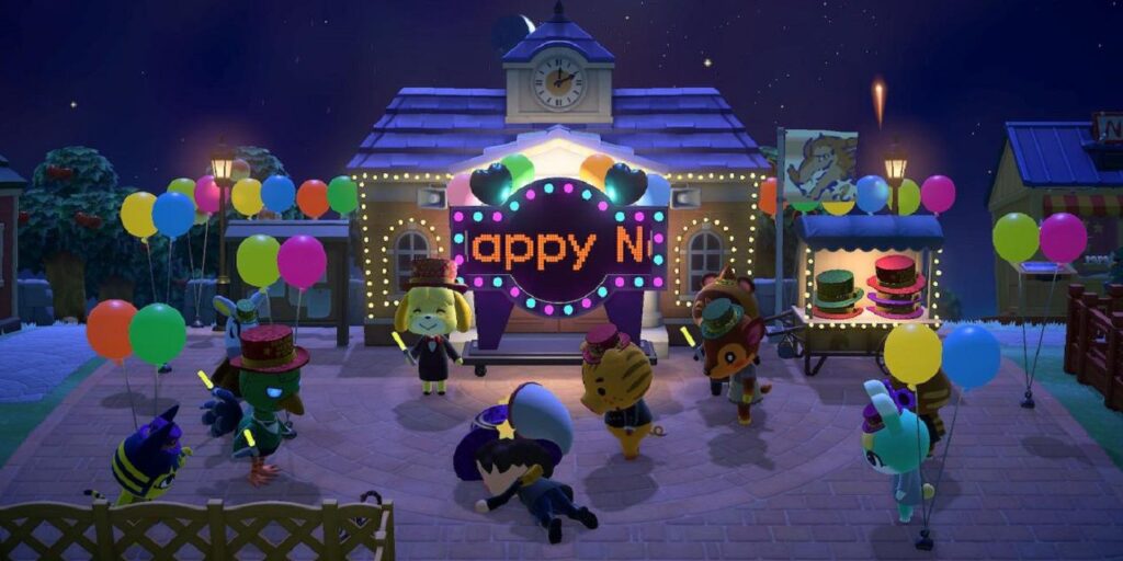 ACNH Scorpion Attack deja al jugador desmayado en la fiesta de Año Nuevo