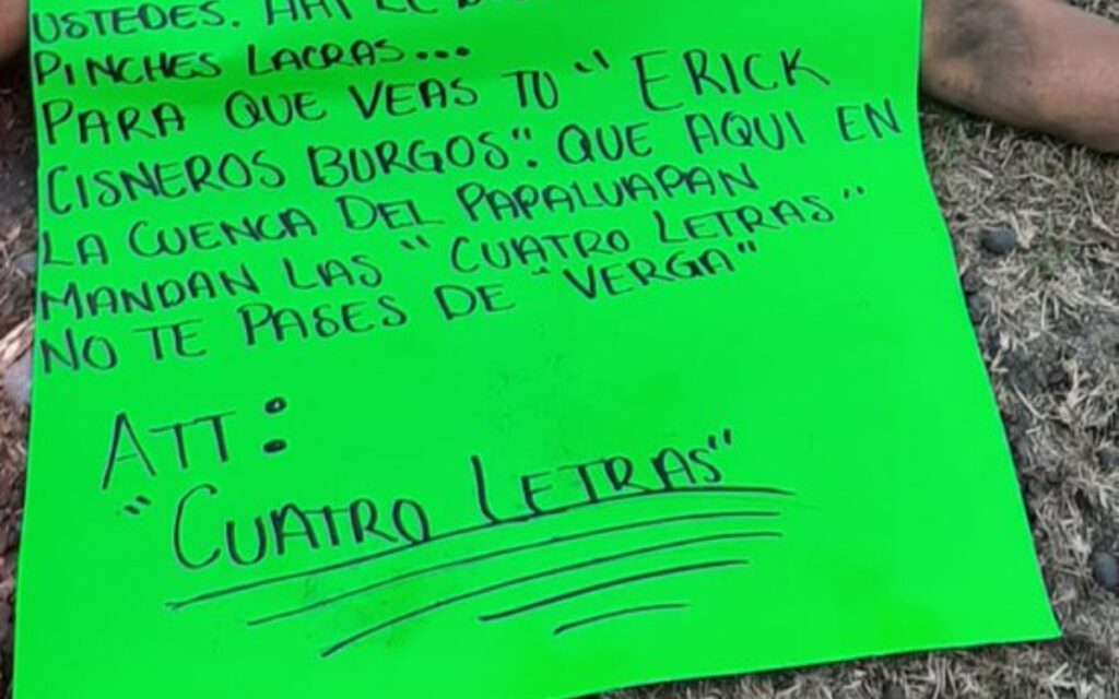 Abandonan 9 cuerpos en Veracruz y dejan mensaje al secretario de Gobierno