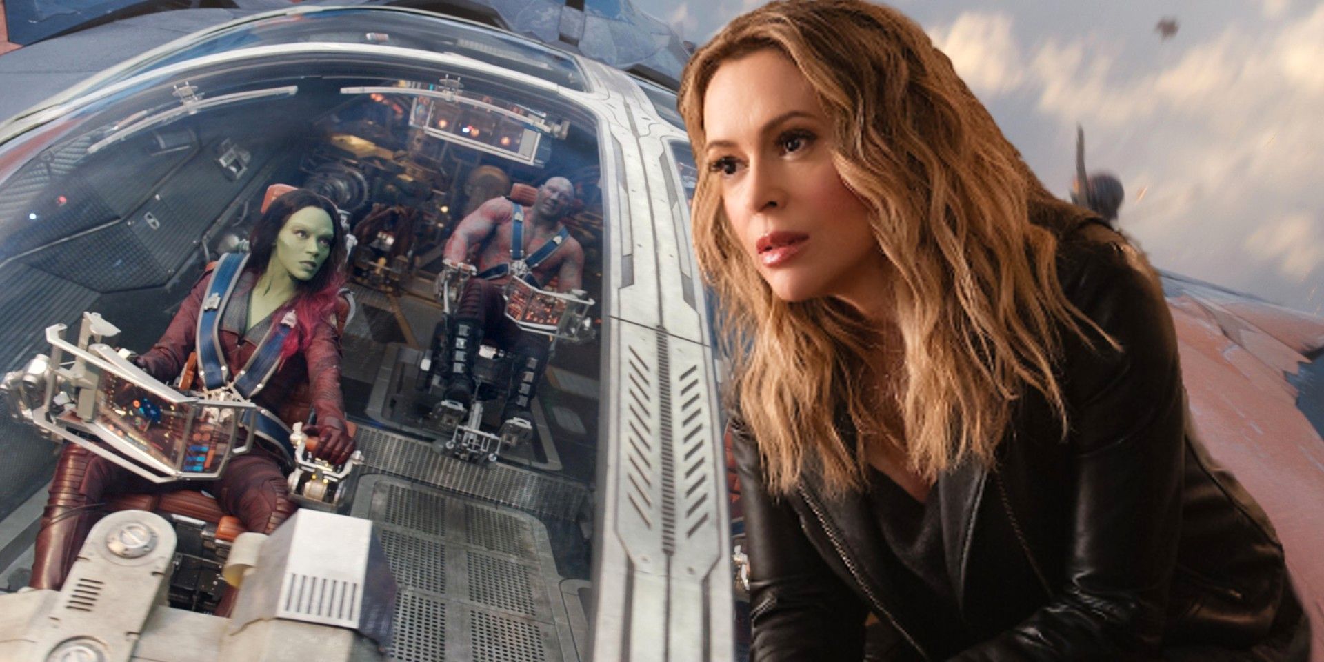 Alyssa Milano reacciona a la nave GOTG de Star-Lord que lleva su nombre