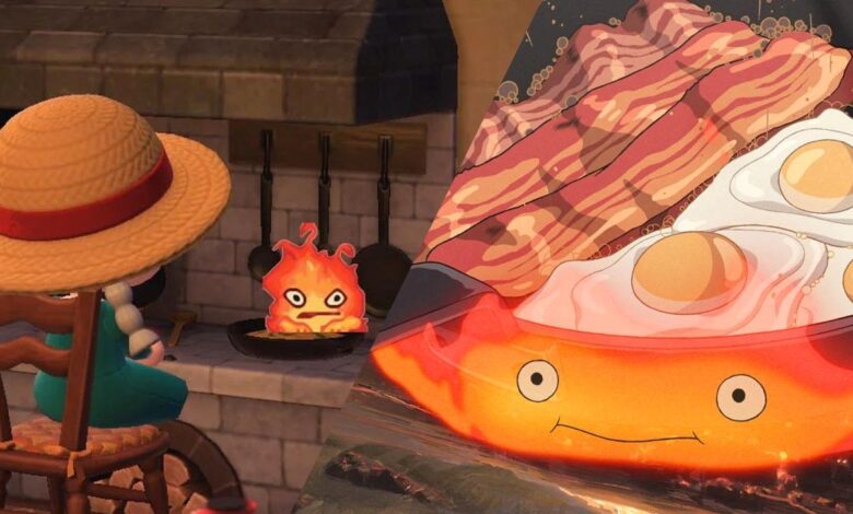 Animal Crossing Fan's Kitchen Stars Howl's Moving Castle's Calcifer