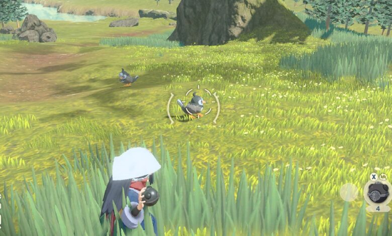 Atrapar Pokémon en Arceus es más complicado que nunca y eso es genial