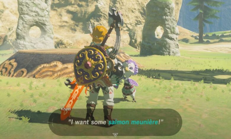 BOTW: Cómo completar Voo Lota Shrine Quest (y Receta Salmon Meuniere)