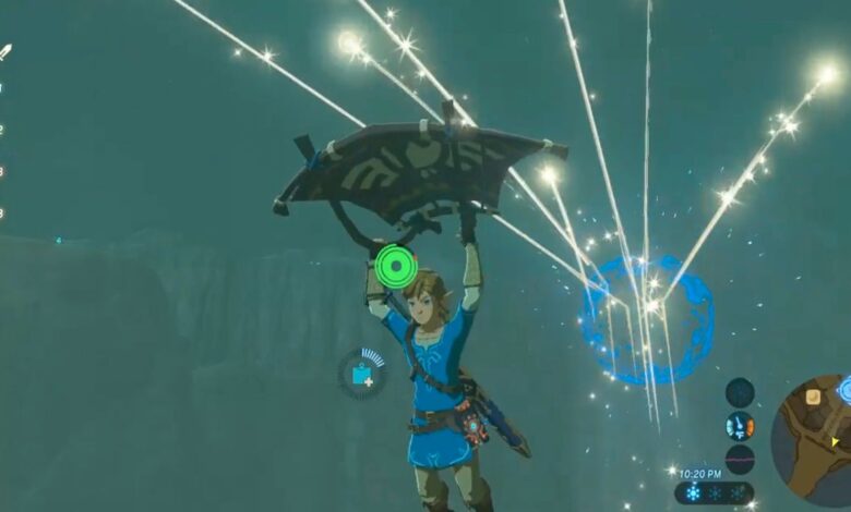 BOTW Player celebra el año nuevo con fuegos artificiales usando las escalas de Farosh