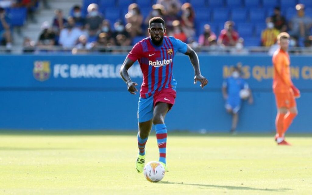Baja Barcelona el sueldo a Samuel Umtiti y lo renueva hasta 2026; inscriben a Ferran Torres | Tuit