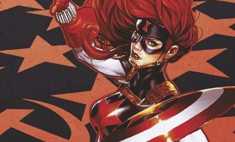 Black Widow Cosplay imagina ¿Y si...? El héroe era el Capitán América