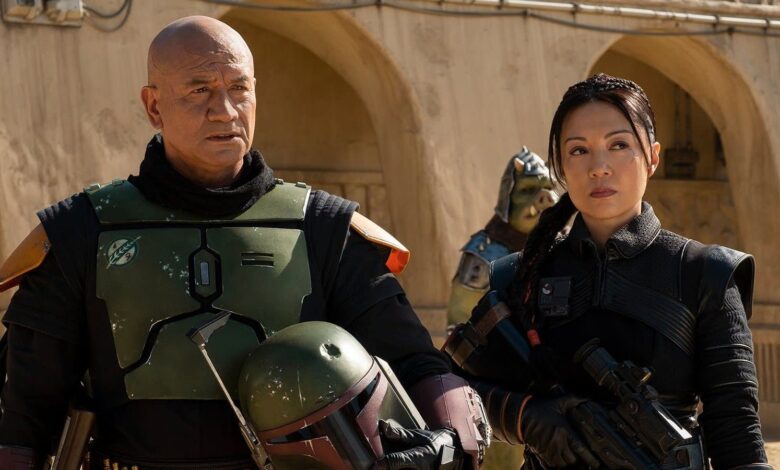 Boba Fett: Mira a Ming-Na Wen salvar a Temuera Morrison de estropear la gran escena