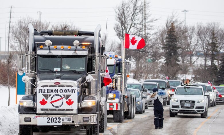 Canadá: Camioneros protestan contra vacuna Covid obligatoria; Elon Musk los apoya