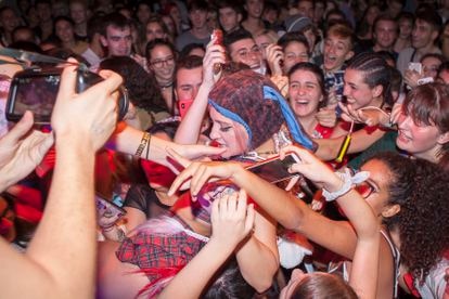 Concierto de Luna Ki en el festival Puwerty, celebrado en septiembre de 2019 en La Casa Encendida de Madrid.