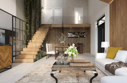 Interior de Casa Sophia, en Guadalix de la Sierra (Madrid).