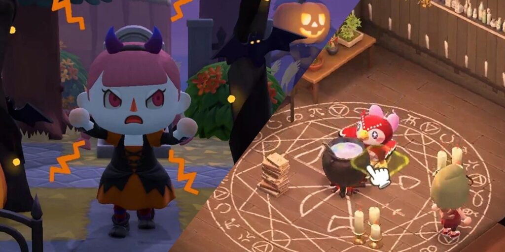 Celeste de Animal Crossing es poseída gracias a Spooky Room Design