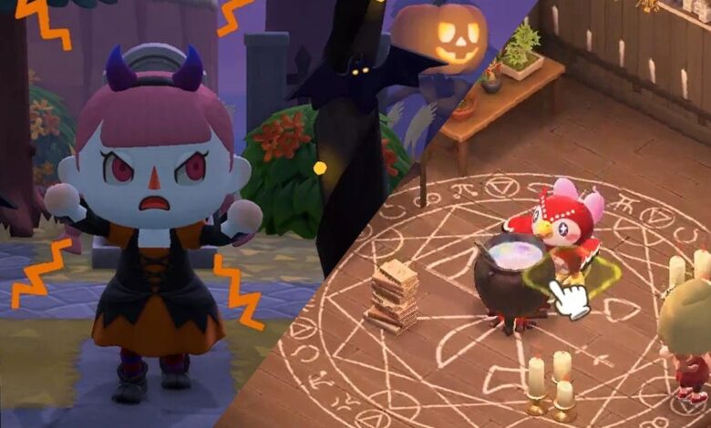 Celeste de Animal Crossing es poseída gracias a Spooky Room Design
