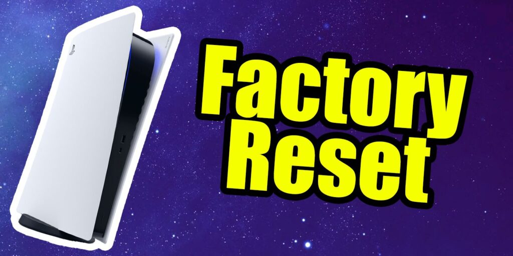Cómo restablecer de fábrica una PS5