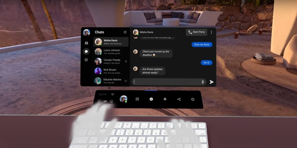 Cómo usar un teclado mágico de Apple con Meta Quest 2