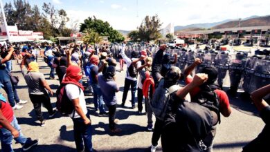 Condena CNDH intimidación de la Guardia Nacional y policía a marcha de los 43