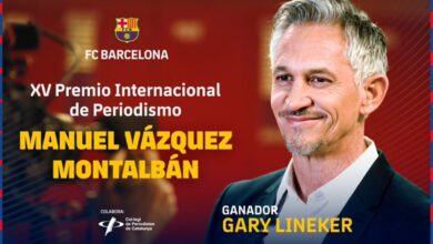 Dan Premio Vázquez Montalbán, en periodismo deportivo, a Gary Lineker | Video