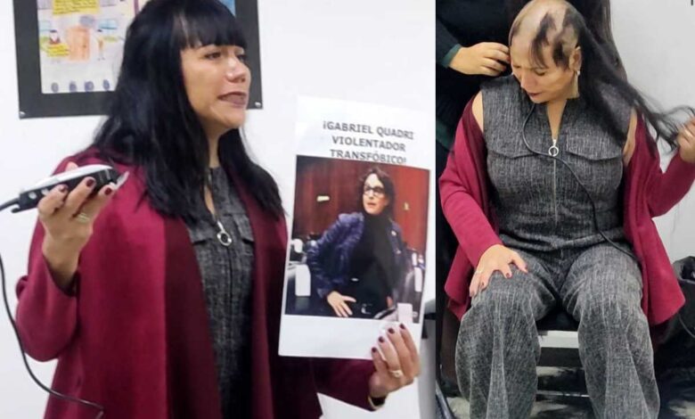 Diputada Luévano se rapa para denunciar discurso transfóbico