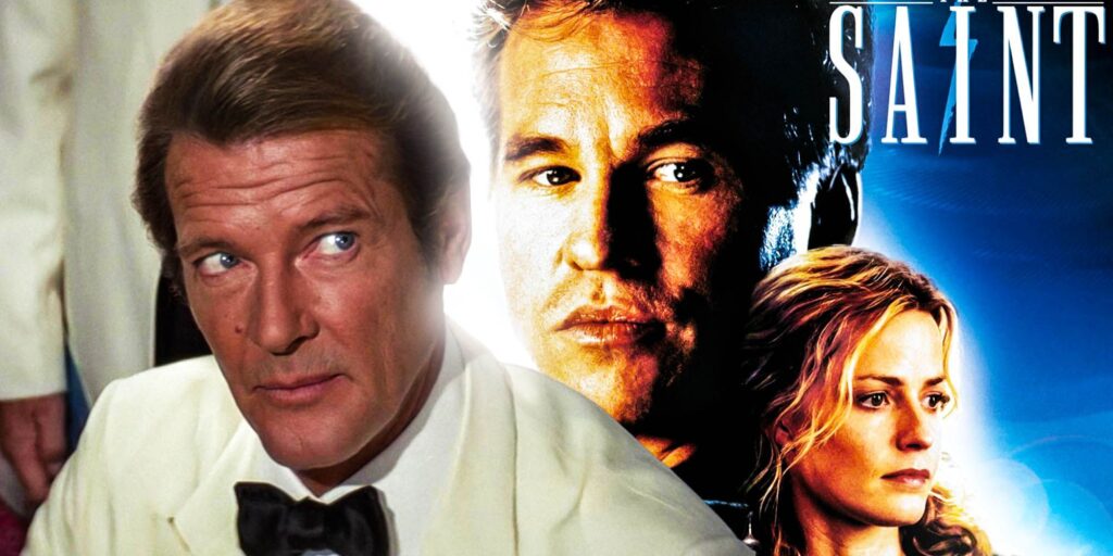 Dónde encontrar el cameo escondido de Roger Moore en The Saint de Val Kilmer