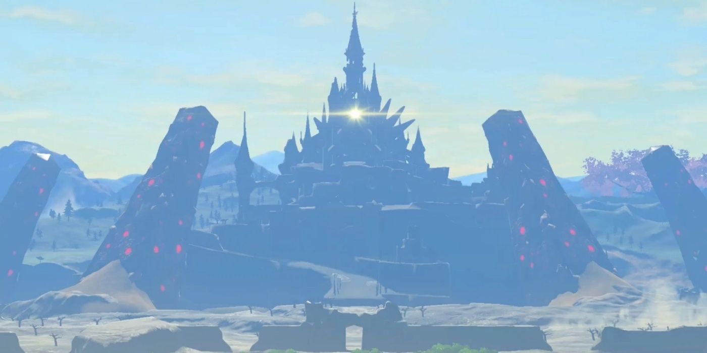 El BOTW Hyrule Castle de ACNH Fan incluye malicia animada y resplandeciente real