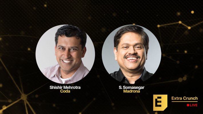 El CEO Shishir Mehrotra y el inversionista S. Somasegar revelan lo que canta en el documento de tono de Coda