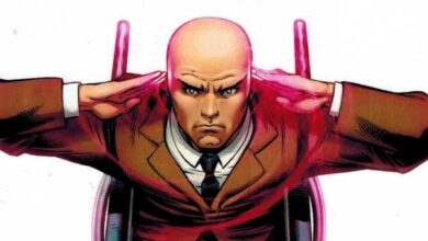 El Profesor X lucha contra el último centinela de Marvel en Epic Fan Art
