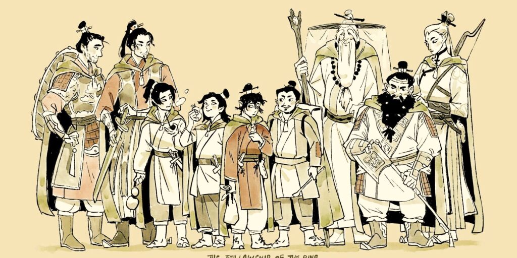 El Señor de los Anillos: Impresionante arte reimagina la Tierra Media como la antigua China