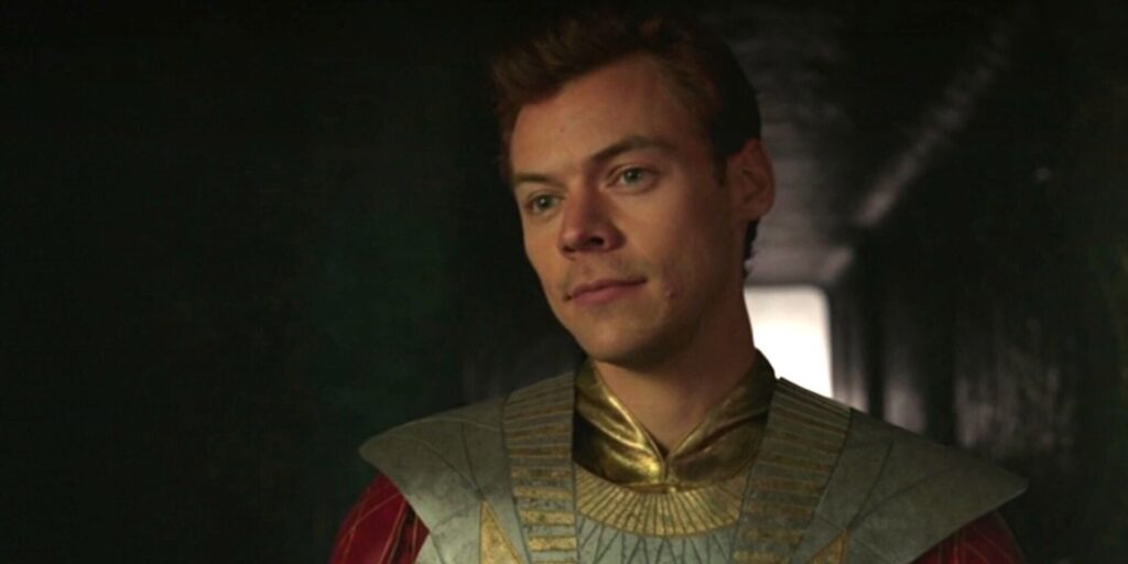 El actor Sprite de Eternals detalla el final alternativo de Harry Styles Eros