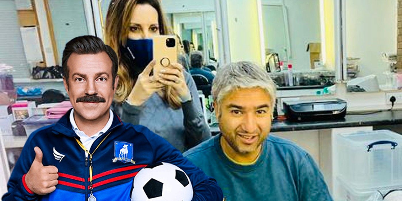 El cabello gris de Nate regresa en la imagen de la temporada 3 de Ted Lasso