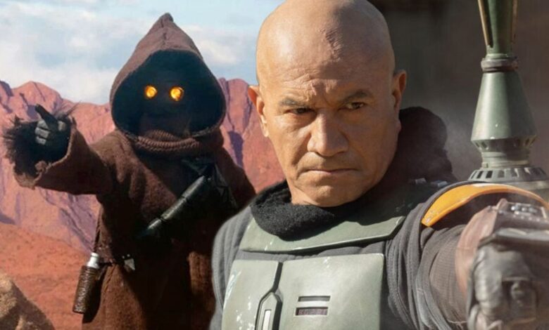 El casco de Boba Fett crea una intriga de la trama jawa